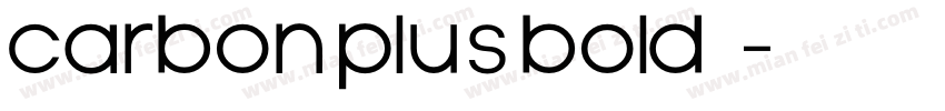 carbon plus bold　字体转换